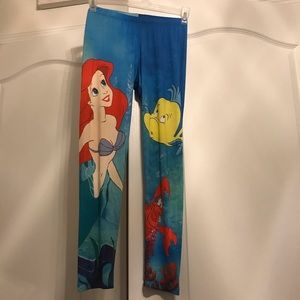 Little Mermaid Leggings Disney Princess Large